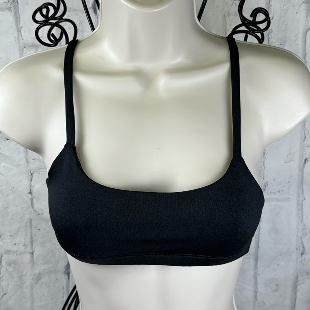 Morgan Stewart Sport Sports Bra Basic Black Adjustable Straps